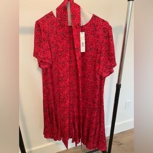 Alice + Olivia - bright pink dress.